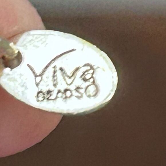 Viva Handmade Beaded Necklace Women's Pastel Clay Beads Floral Adjustable Signed - Picture 5 of 8